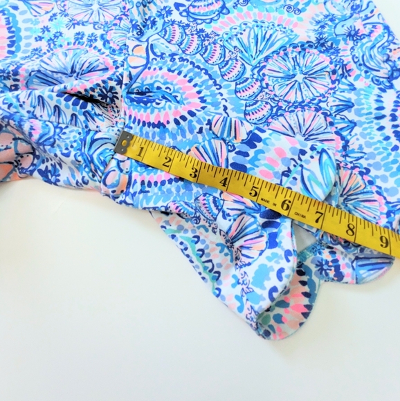Lilly Pulitzer Darci Knit Shorts Blue Grotto Commotion in the Ocean - Picture 11 of 14
